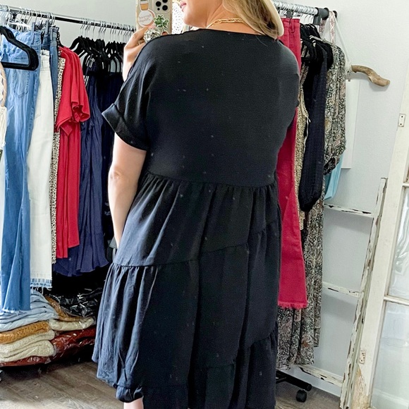 Black Babydoll Dress - Picture 6 of 8